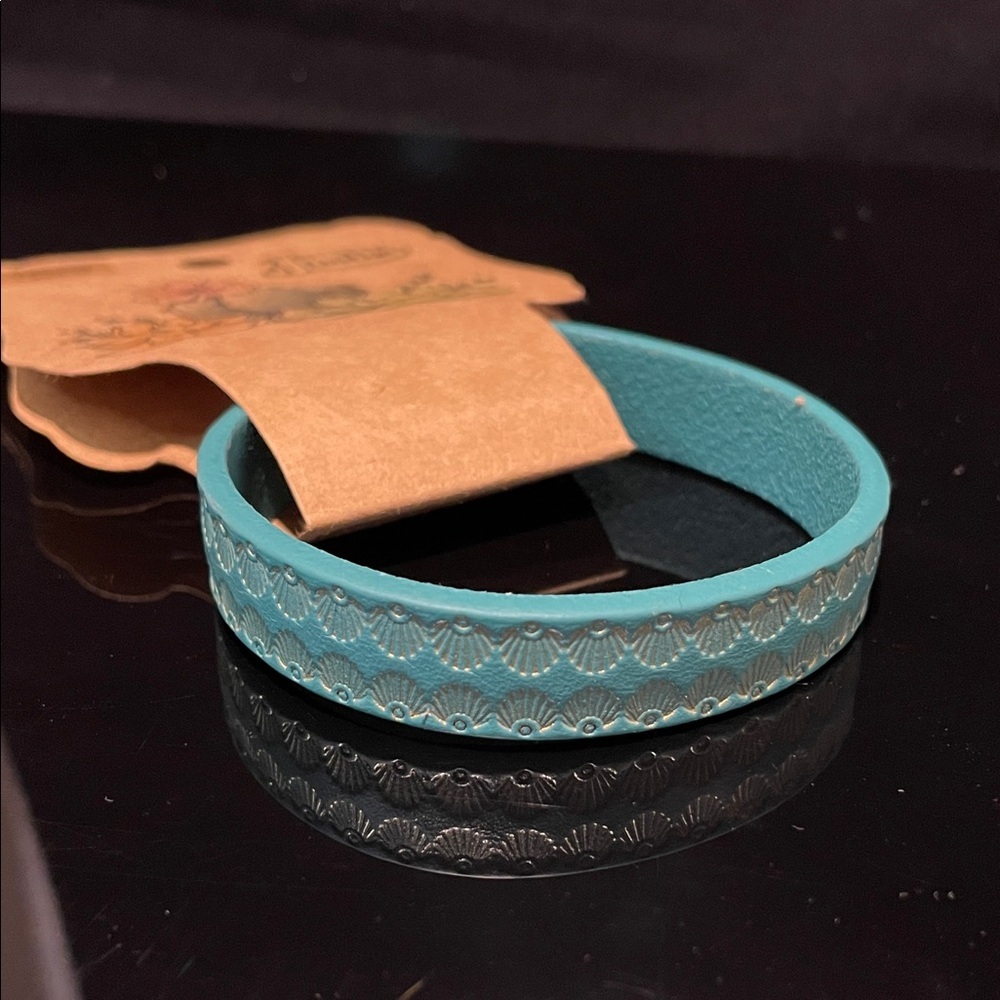 Justin Boots Turquoise Embossed Bracelet